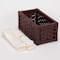 Household Essentials Brown Paper Rope Utility Basket Set with Cloth Liners